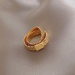 Load image into Gallery viewer, Gold Chain Double Layer Ring
