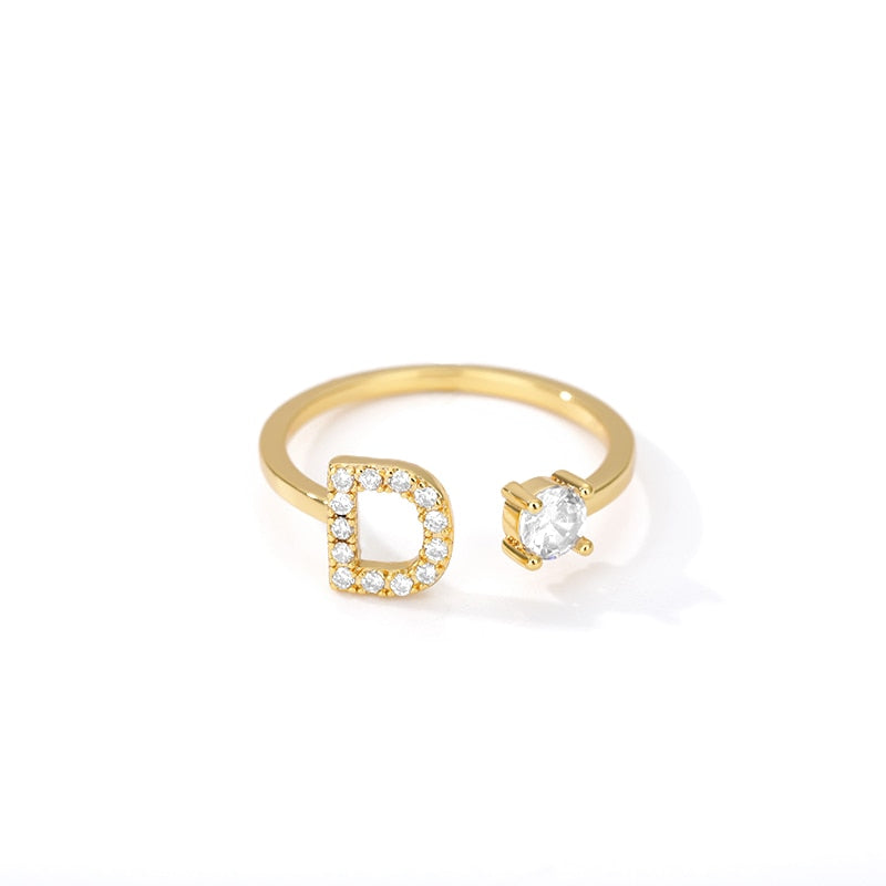 Adjustable Crystal Initial Ring