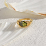Load image into Gallery viewer, Oval Cut Crystal Ring
