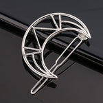 Load image into Gallery viewer, Silver Metal Geometric Hairpin
