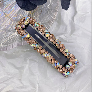 Crystal Rectangle Hair Barrette