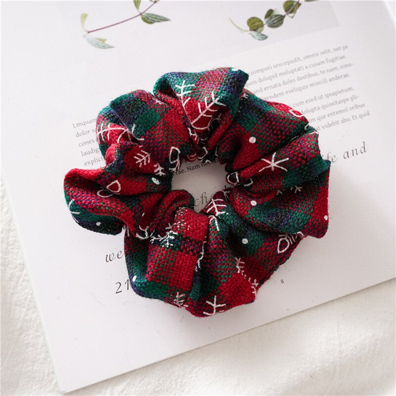 Plaid Christmas Scrunchie