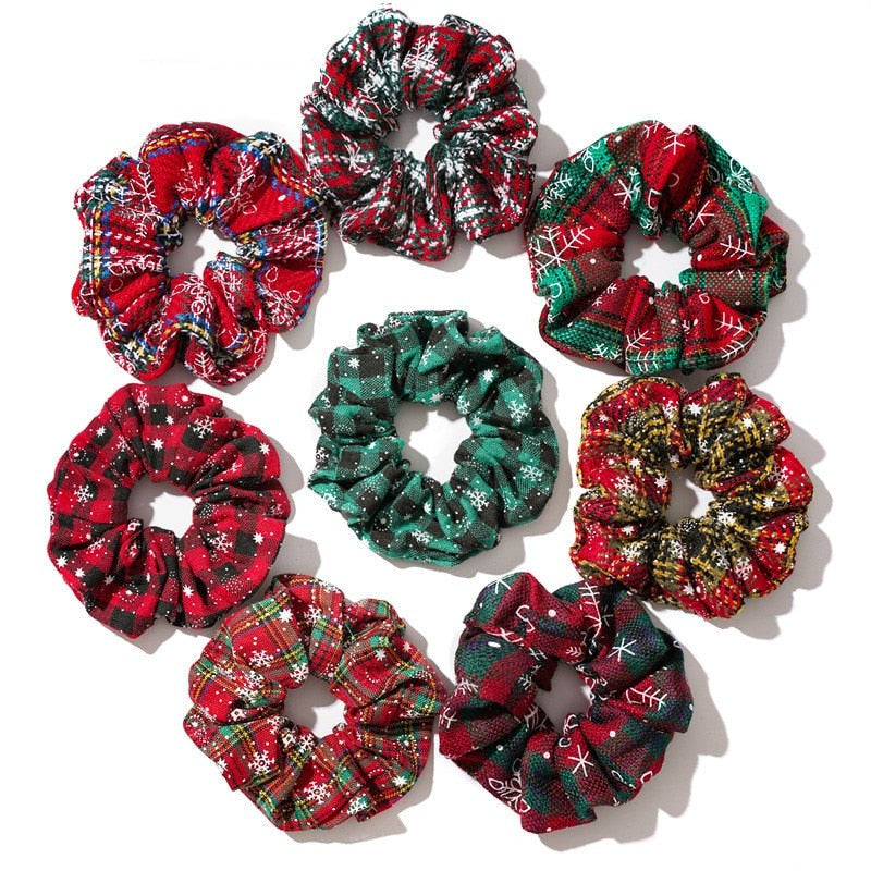 Plaid Christmas Scrunchie