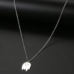 Load image into Gallery viewer, Tiny Ghost Dainty Pendant Necklace

