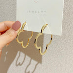 Load image into Gallery viewer, Lucky Clover Hoop Earrings
