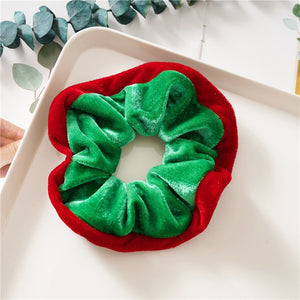 Velvet Christmas Scrunchie