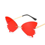 Load image into Gallery viewer, Butterfly Oversized Rimless Sunglasses
