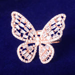 Load image into Gallery viewer, Butterfly Baguette Ring
