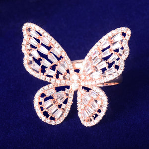 Butterfly Baguette Ring