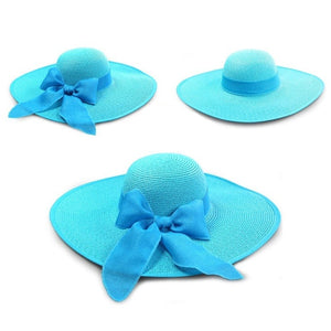 Bowknot Wide Brim Sun Hat