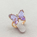 Load image into Gallery viewer, Colorful Crystal Butterfly Ring
