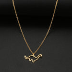 Load image into Gallery viewer, Tiny Dino Dainty Pendant Necklace
