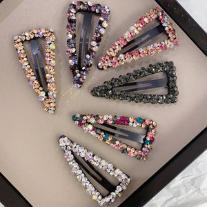 Crystal Rectangle Hair Barrette