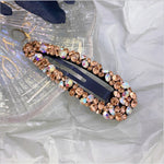 Load image into Gallery viewer, Crystal Water Drop Hair Barrette
