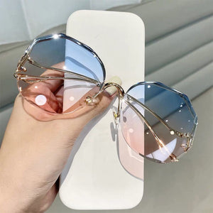 Miu Miu MU 50WS Sunglasses ZVN01Q Pale Gold