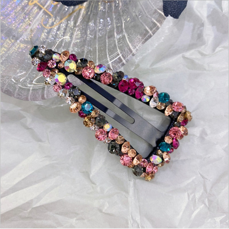 Crystal Triangle Hair Barrette