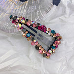 Load image into Gallery viewer, Crystal Triangle Hair Barrette

