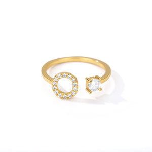 Adjustable Crystal Initial Ring