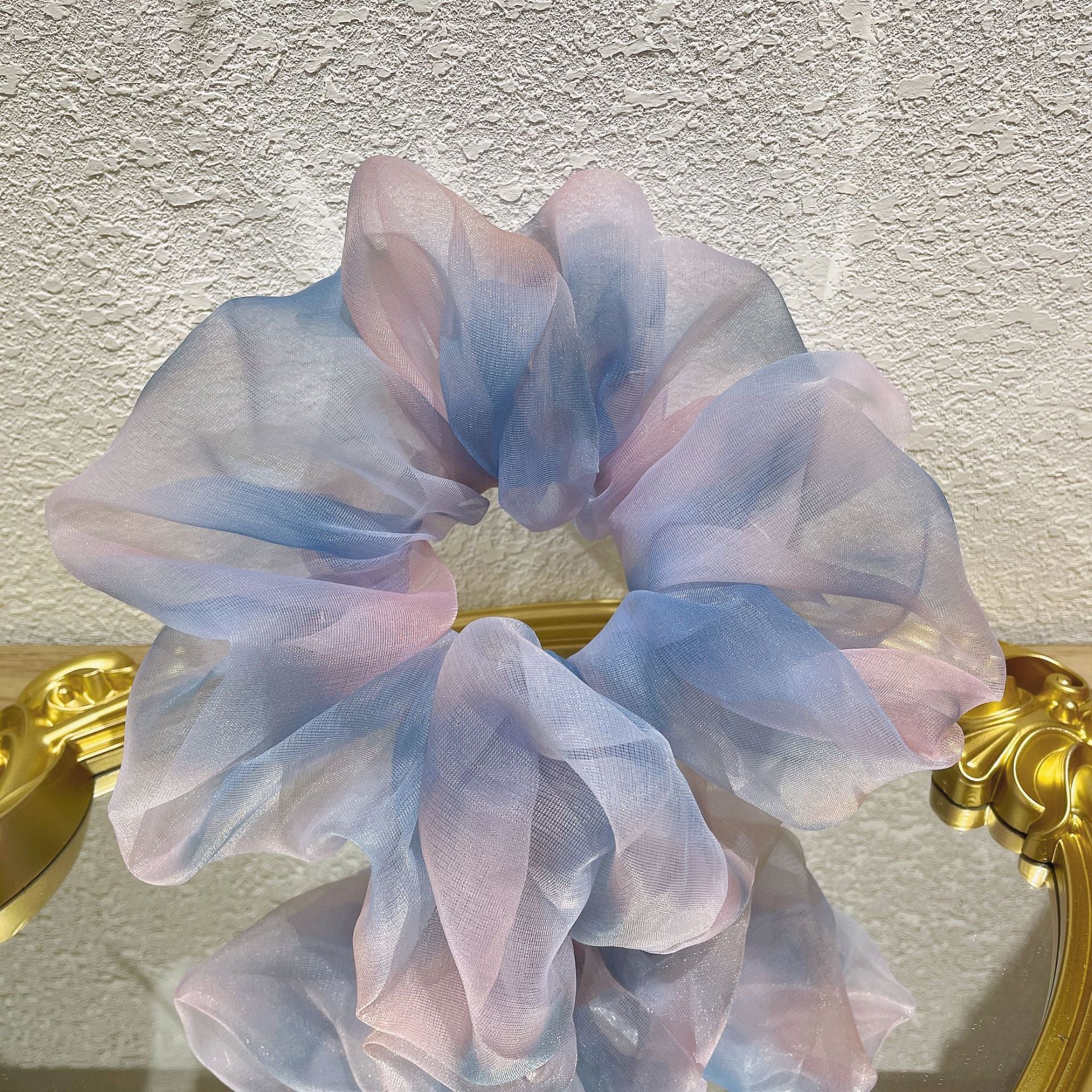 Oversized Organza Tie-dye Scrunchie