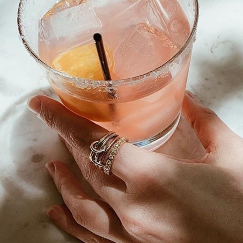 Layered Strand Loop Ring