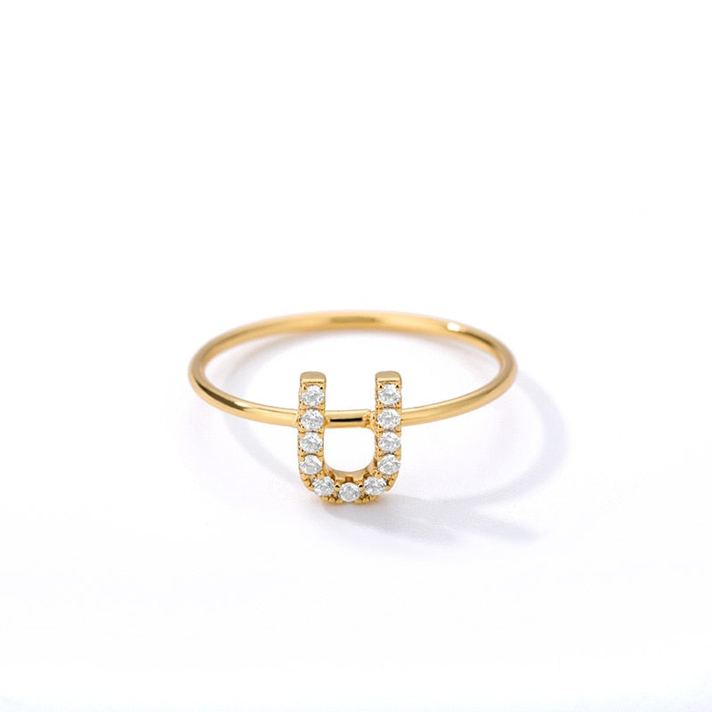 Crystal Initial Ring