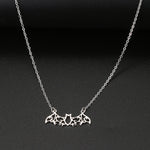 Load image into Gallery viewer, Bat Wings Dainty Pendant Necklace
