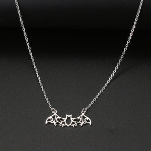 Bat Wings Dainty Pendant Necklace