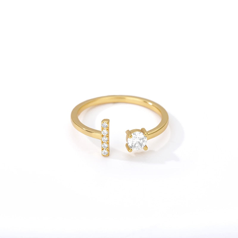 Adjustable Crystal Initial Ring