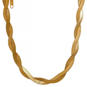 Snake Weave Necklace & Bracelet