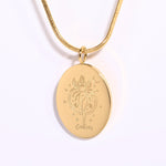 Load image into Gallery viewer, Oval Zodiac Pendant Necklace
