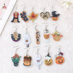 Load image into Gallery viewer, Halloween Acrylic Drop Earrings
