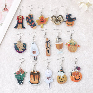 Halloween Acrylic Drop Earrings