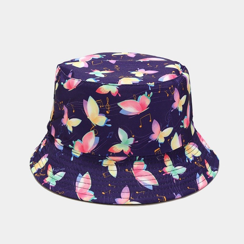 Butterfly Print Bucket Hat