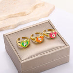 Load image into Gallery viewer, Colorful Zodiac Signet Ring
