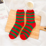 Load image into Gallery viewer, Warm Fuzzy Christmas Socks
