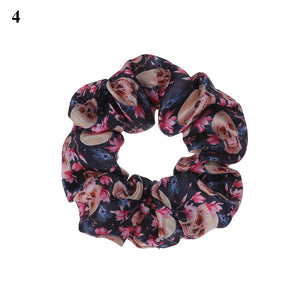 Halloween Printed Cotton Hair Scrunchie