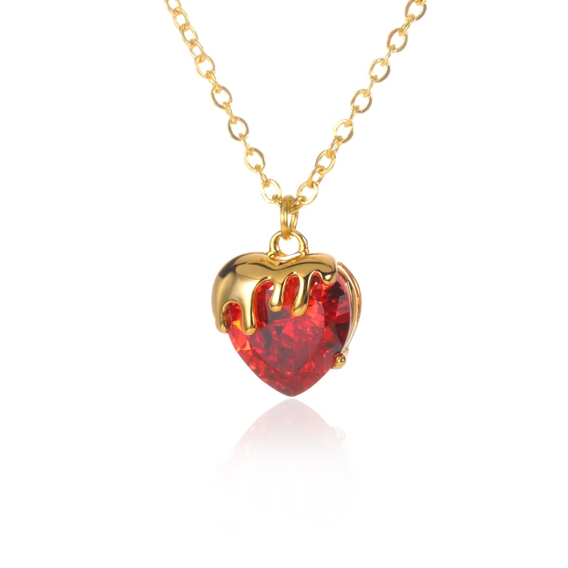 Chocolate Covered Heart Necklace