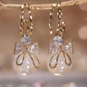 Shiny Crystal Ball Earrings