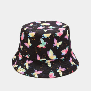 Butterfly Print Bucket Hat