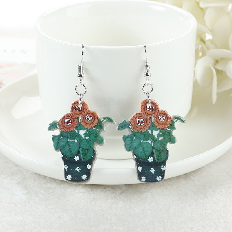 Halloween Acrylic Drop Earrings