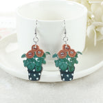 Load image into Gallery viewer, Halloween Acrylic Drop Earrings

