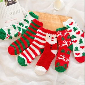 Warm Fuzzy Christmas Socks