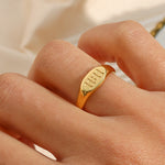 Load image into Gallery viewer, 11:11 Engraved Signet Ring
