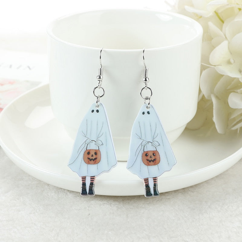 Halloween Acrylic Drop Earrings