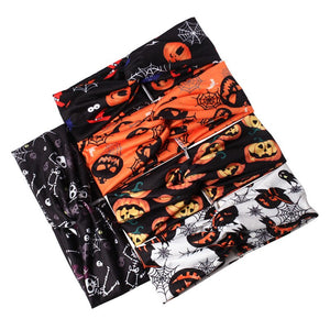 Halloween Print Wide Crossknot Headband