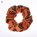 Load image into Gallery viewer, Halloween Printed Cotton Hair Scrunchie
