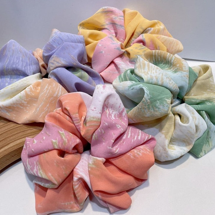 Oversized Paint Drip Hair Scrunchie
