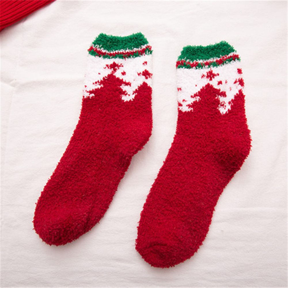 Warm Fuzzy Christmas Socks