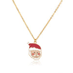 Load image into Gallery viewer, Santa Claus Enamel Pendant Necklace
