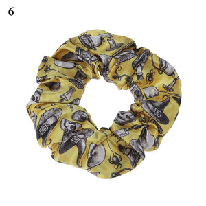 Halloween Printed Cotton Hair Scrunchie